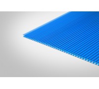Сотовый поликарбонат КОЛИБРИ 10,0 мм 2100x12000 м синий 30%