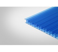 Сотовый поликарбонат КОЛИБРИ 16,0 мм 2100x6000 м синий 30%