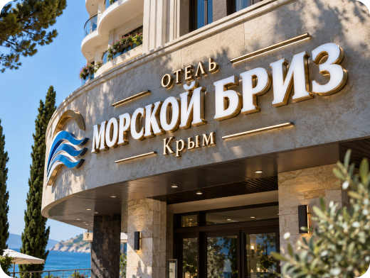 Объёмные буквы для туристических объектов Крыма