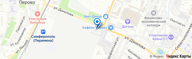 Схема проезда к складу «Полигаль Восток» в Симферополе