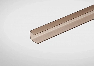 Профиль торцевой 6мм бронзовый 2,1м