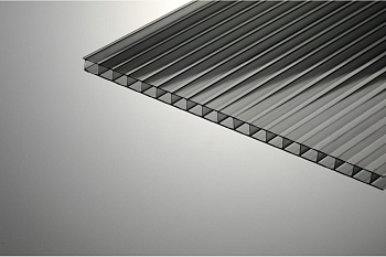 Сотовый поликарбонат Практичный 8 мм графитовый 20% 12,0*2,1м Комфорт