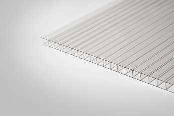 Сотовый поликарбонат Тепличный прозрачный 2100х12000 мм