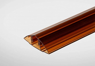 Профиль соединительный разъёмный крышка 6-16 янтарь 6м