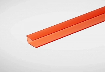 Профиль торцевой 8мм красный 2,1м