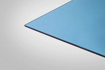 Монолитный поликарбонат Киви 8 мм бирюзовый 1,00*2,48 м