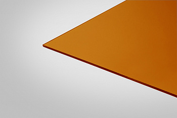 Монолитный поликарбонат Колибри 4 мм янтарный 6,00*2,05 м