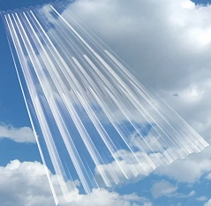 Профилированный поликарбонат 0,8 мм*1051*6000 мм прозрачный SUNTUF 102