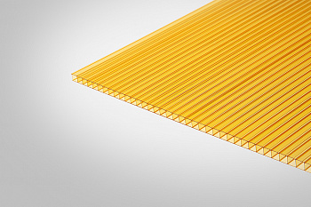 Сотовый поликарбонат Колибри 8 мм желтый 12,0*2,1м