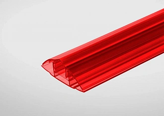 Профиль соединительный разъёмный крышка 6-16 красный 6м