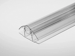 Профиль соединительный разъёмный крышка 6-16 прозрачный 3м